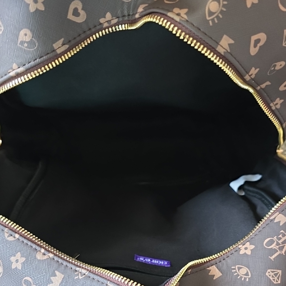 Claire's Brown Patterned Backpack With Multicolor… - image 4